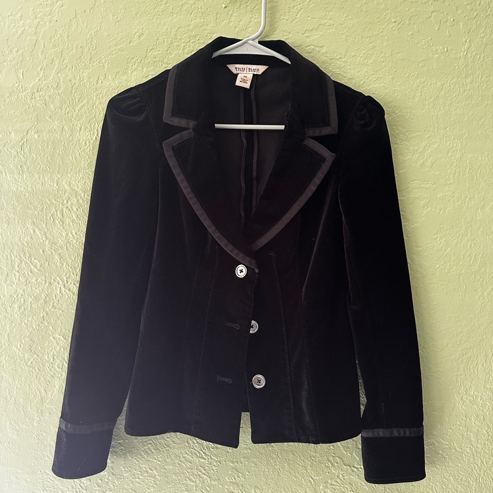 White House Black Market Velvet Blazer
